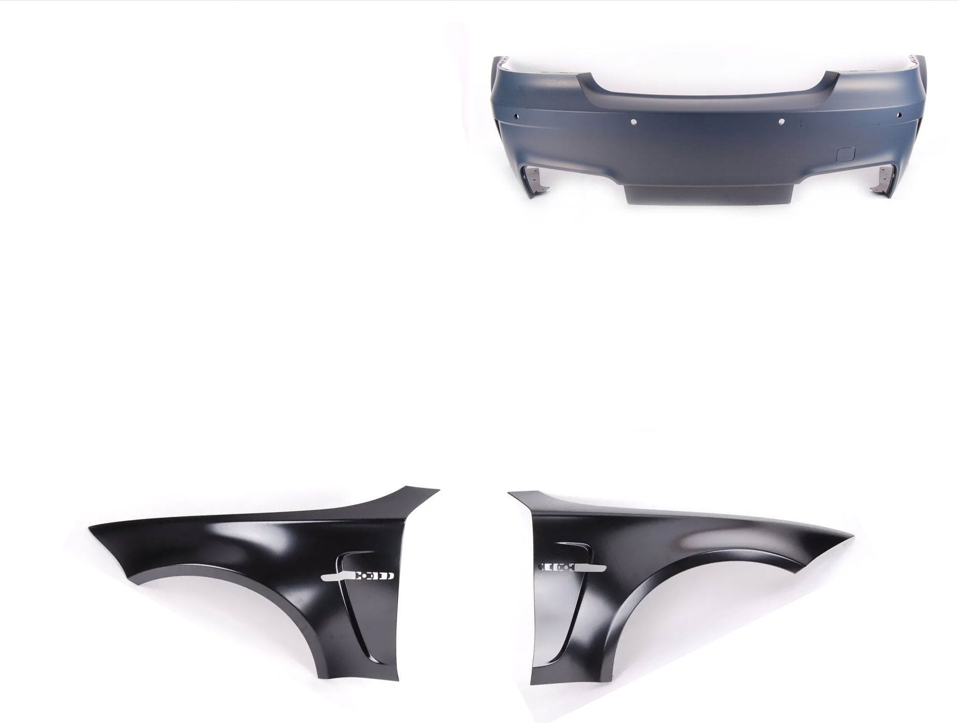 Genuine BMW 1M Coupe Front Fenders & Rear Bumper PDC
